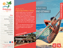 Tablet Screenshot of gajananholidayhome.com